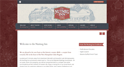 Desktop Screenshot of nutmeginn-nh.com